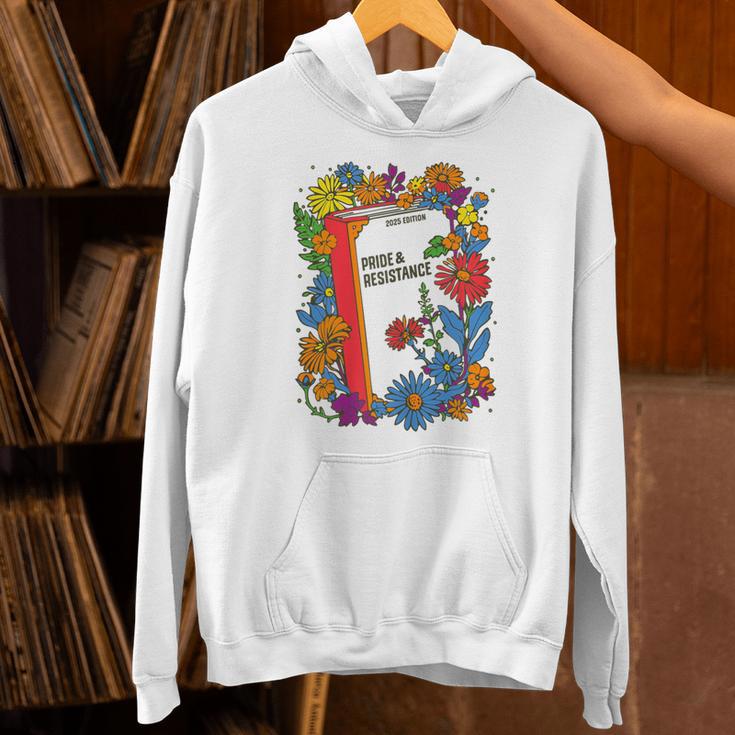Equal Rights Book Flower Resist Feminist LGBTQ Floral Unisex Hoodie