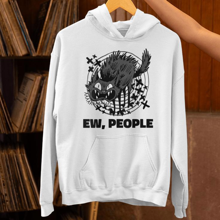Ew People Introvert Cat Lover Crazy Cats Lady Unisex Hoodie