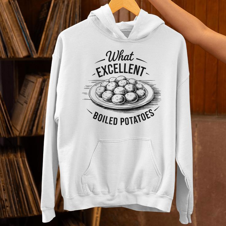 What Excellent Boiled Potatoes Book Lover Vintage Literature Unisex Hoodie