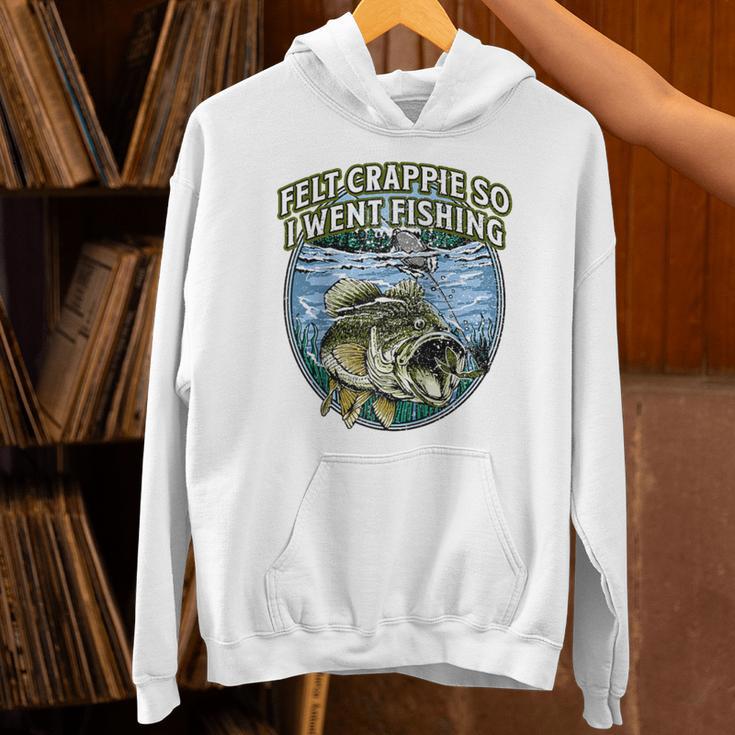 Felt Crappie So I Went Fishing Introvert Lakes Antisocial Raglan Baseball Tee Unisex Hoodie Felt Crappie So I Went Fishing Introvert Lakes Antisocial Raglan Baseball Tee Unisex Hoodie