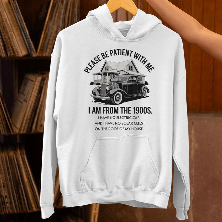Forgive Me I'm From The 1900s No E-Car No SolarCells Unisex Hoodie