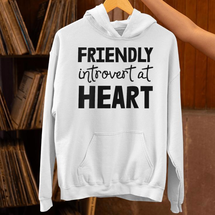 Friendly Introvert At Heart Unisex Hoodie Friendly Introvert At Heart Unisex Hoodie