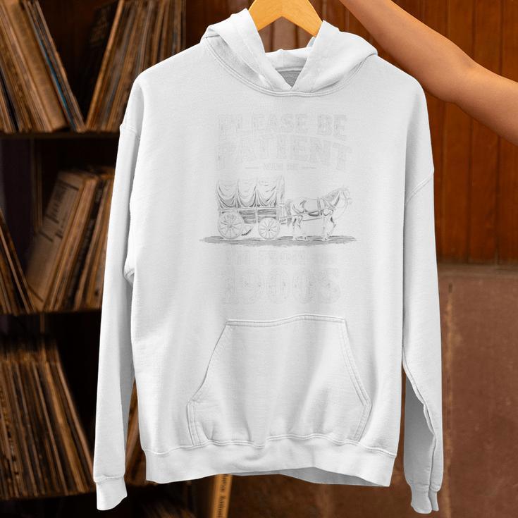 Gentle Nostalgia Plea Please Be Patient I'm From The 1900s Premium Unisex Hoodie