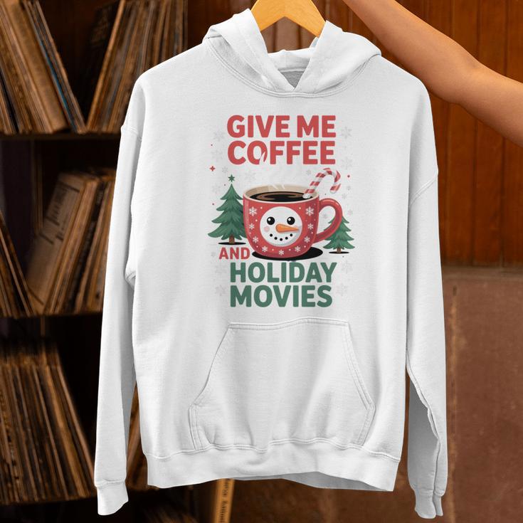 Give Me Coffee And Holiday Movies Introvert Christmas Unisex Hoodie Give Me Coffee And Holiday Movies Introvert Christmas Unisex Hoodie