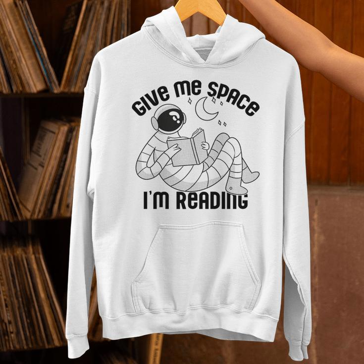 GIVE ME Space I'm Reading Kids Astronaut Book Reader Meme Premium Tri-Blend Unisex Hoodie