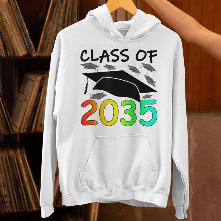 Graduation Class Of 2035 Hand Prints Space Pre-K -12th Grade Unisex Hoodie