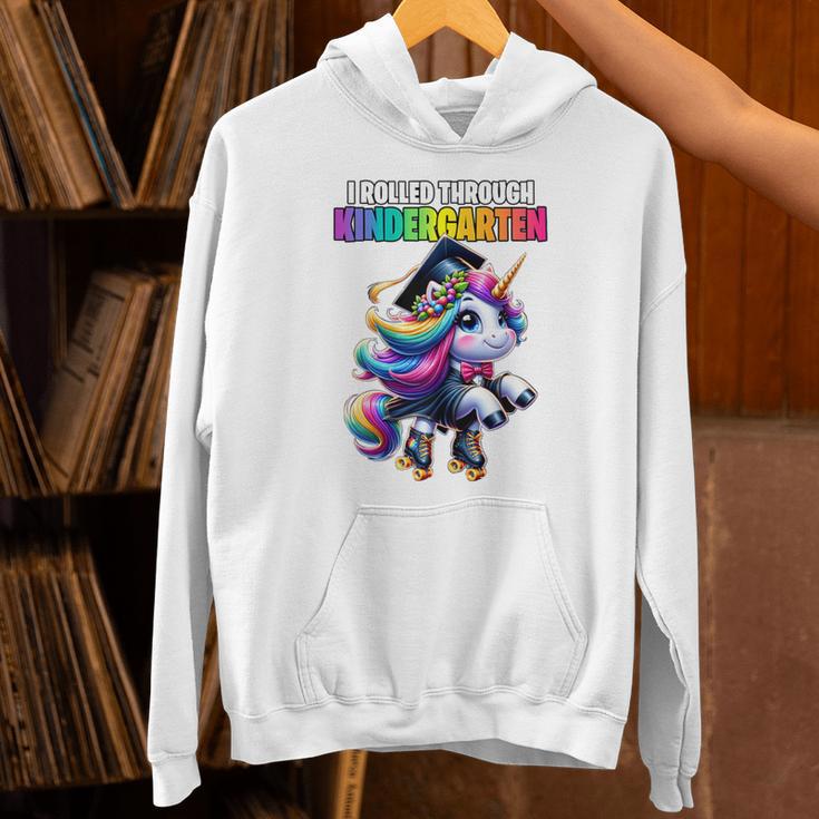Graduation Kindergarten Unicorn Roller Skate Girls Grad Unisex Hoodie