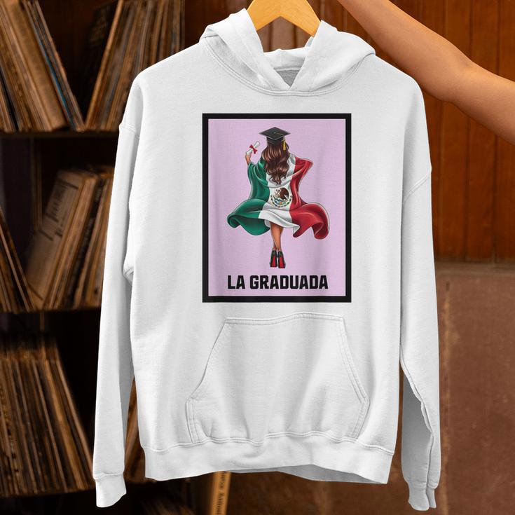 Graduation Latina Educated La Graduada Mexican Bingo Card Unisex Hoodie