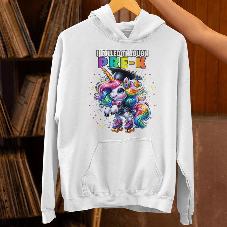 Graduation Pre-K Unicorn Roller Skate Girls Preschool Grad Unisex Hoodie
