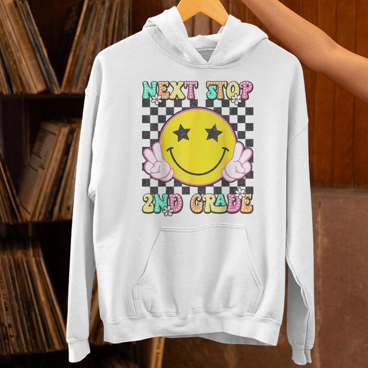 Groovy Next Stop 2nd Grade 1st Grade Graduation 2025 Unisex Hoodie