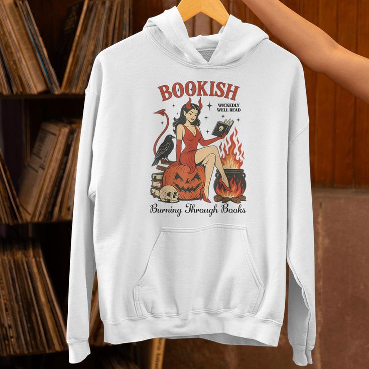 Halloween Bookish Witchy Book Club Hot Girls Read Unisex Hoodie
