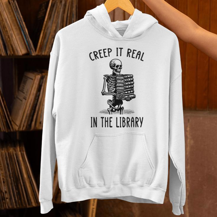 Halloween Skeleton Pun Book Lover Library Joke Unisex Hoodie