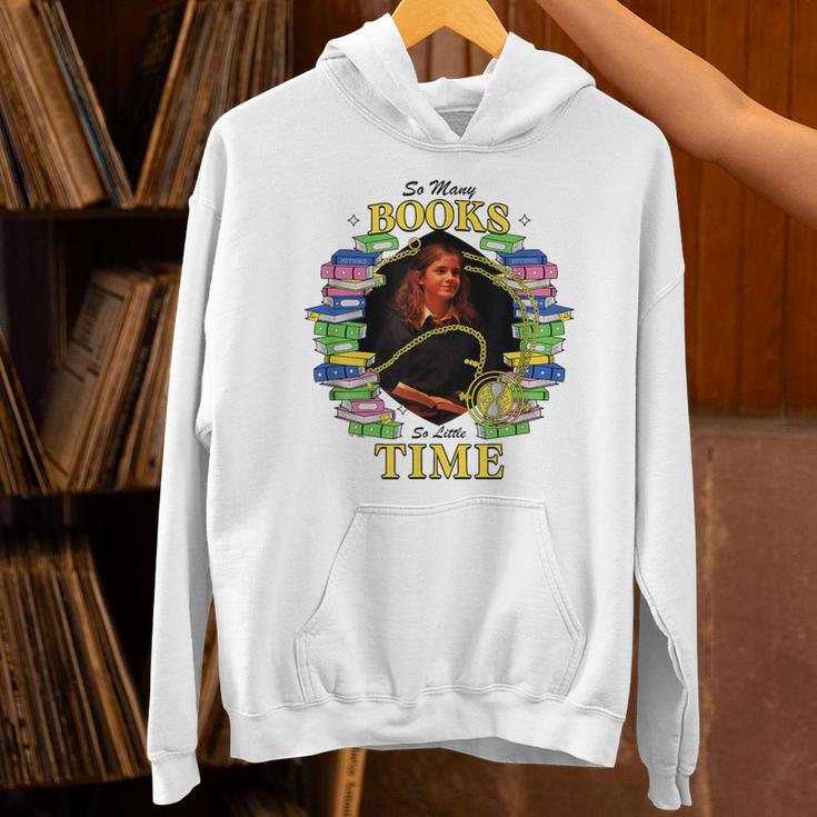 Harry Potter Hermione So Many Books So Little Time Portrait Unisex Hoodie