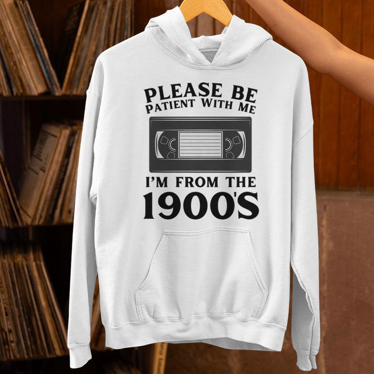 Over The Hill Please Be Patient I'm From The 1900s VHS Premium Tri-Blend Unisex Hoodie