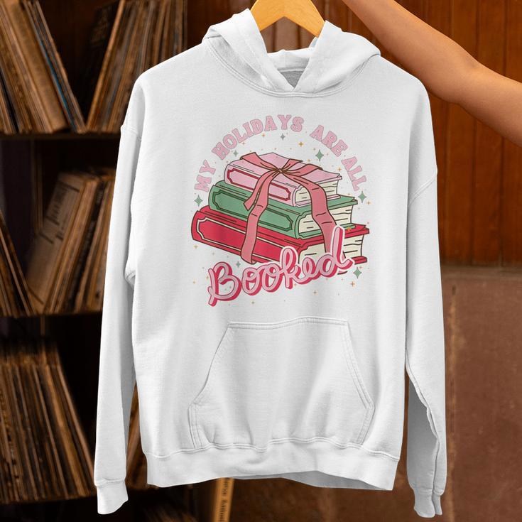 My Holidays Are All Booked Christmas Reading Books Bookish Unisex Hoodie