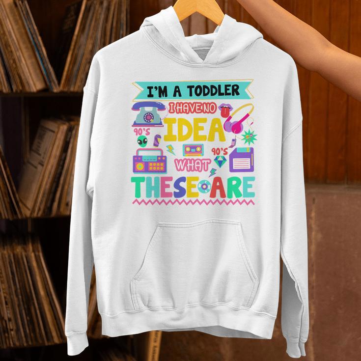 I'm A Toddler I Have No Ideas Retro Vintage 90s Nostalgia Premium Tri-Blend Unisex Hoodie