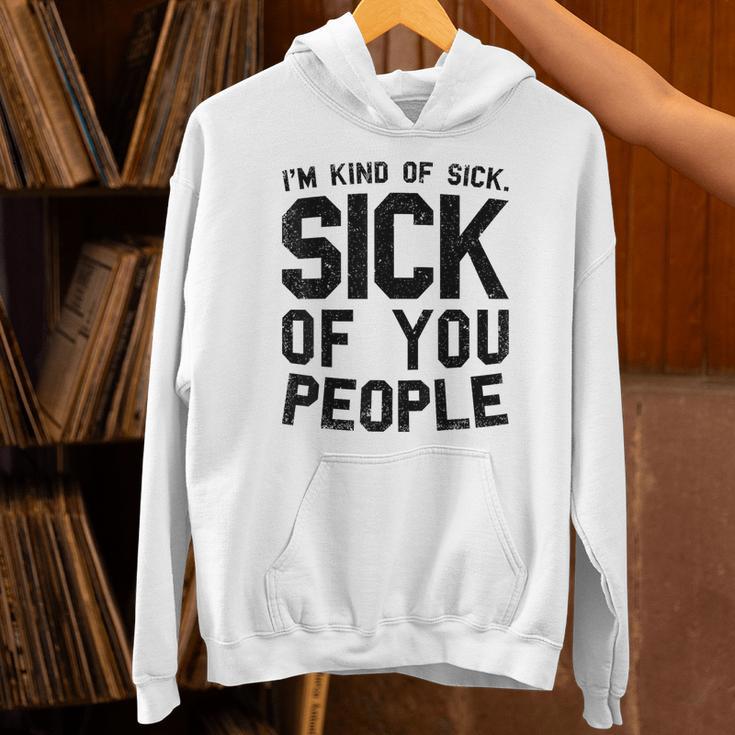 Introvert Men Women Sarcastic Saying Sick Of People Unisex Hoodie Introvert Men Women Sarcastic Saying Sick Of People Unisex Hoodie