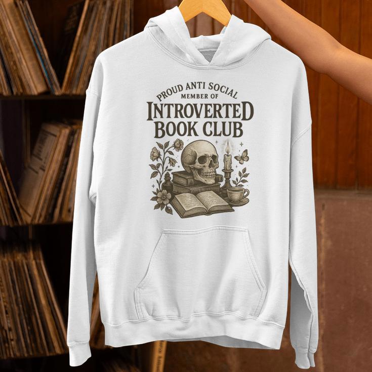 Introverted Book Club Member Anti Social Reader Unisex Hoodie