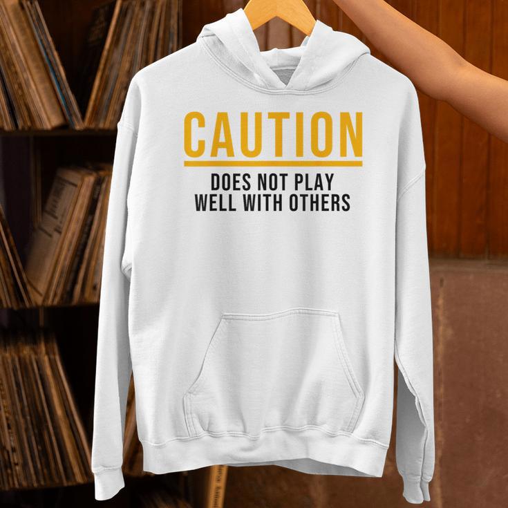 Introverted Does Not Play Well Competitive Athletic Unisex Hoodie Introverted Does Not Play Well Competitive Athletic Unisex Hoodie
