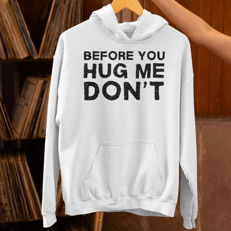 Introverted Joke Before You Hug Me Don't Introvert Sarcastic Unisex Hoodie Introverted Joke Before You Hug Me Don't Introvert Sarcastic Unisex Hoodie