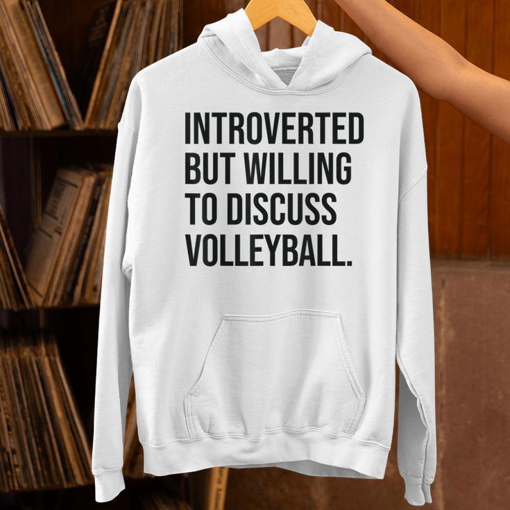 Introverted Volleyball Player Volleyball Introvert Unisex Hoodie Introverted Volleyball Player Volleyball Introvert Unisex Hoodie
