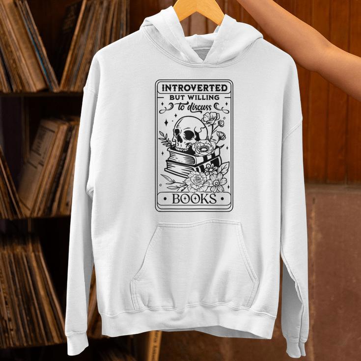Introverted BUT Willing To Discuss Books Book Lover Unisex Hoodie
