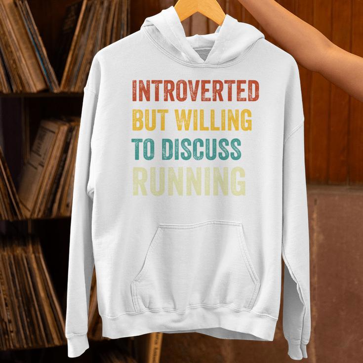 Introverted But Willing To Discuss Running Hobby Unisex Hoodie Introverted But Willing To Discuss Running Hobby Unisex Hoodie
