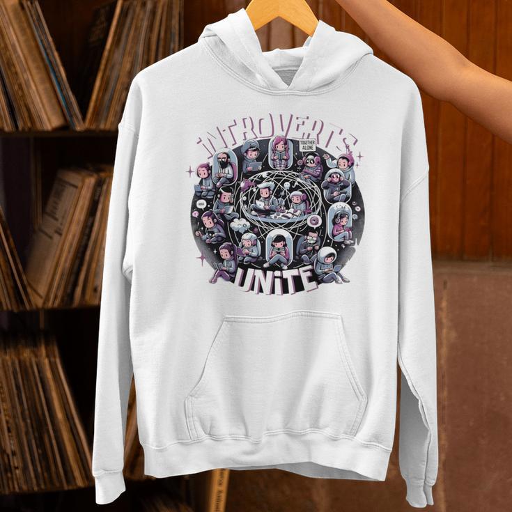 Introverts Unite Quirky Solitude Unisex Hoodie