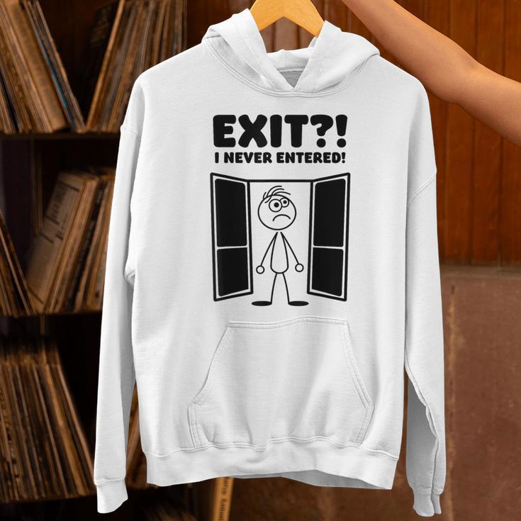 Irony Sarcasm Introvert Dry Humor Cartoon Comic Geek Nerd Unisex Hoodie