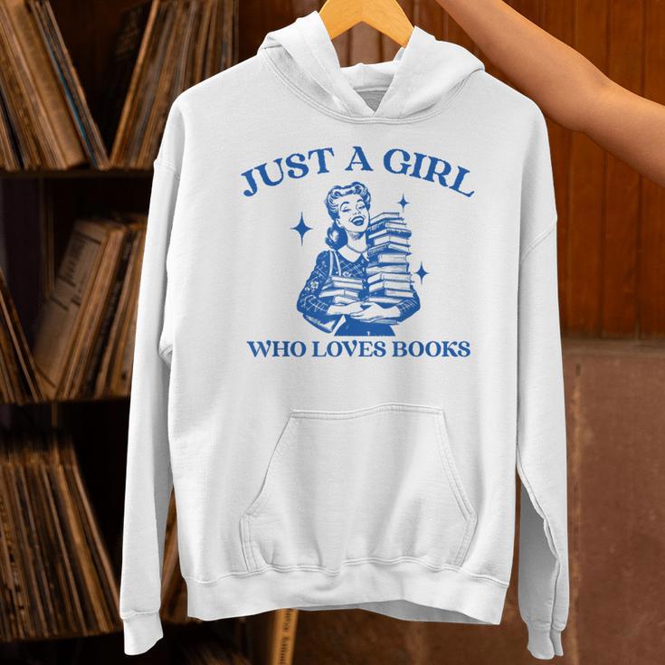 Just a Girl Who Loves Books Book Lover Bookish Unisex Hoodie