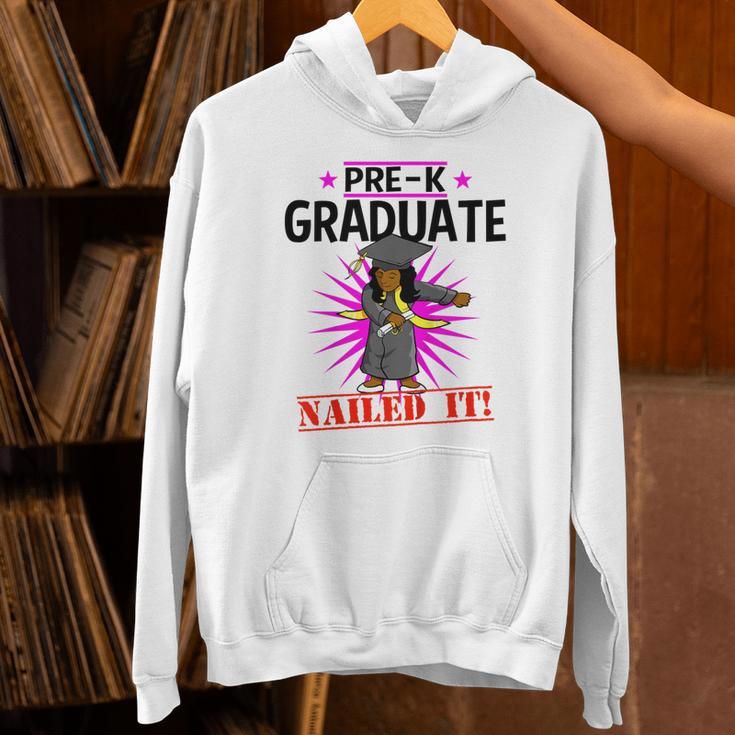 Kids Pre K Graduation Flossing Girl Nailed It Graduate Girls Unisex Hoodie