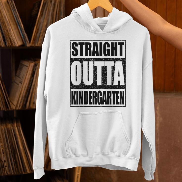 Kids Straight Outta Kindergarten Shirt Boy Girl Graduation Unisex Hoodie