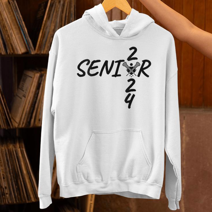Lacrosse Senior 2024 Sticks And Ball Graduation Unisex Hoodie