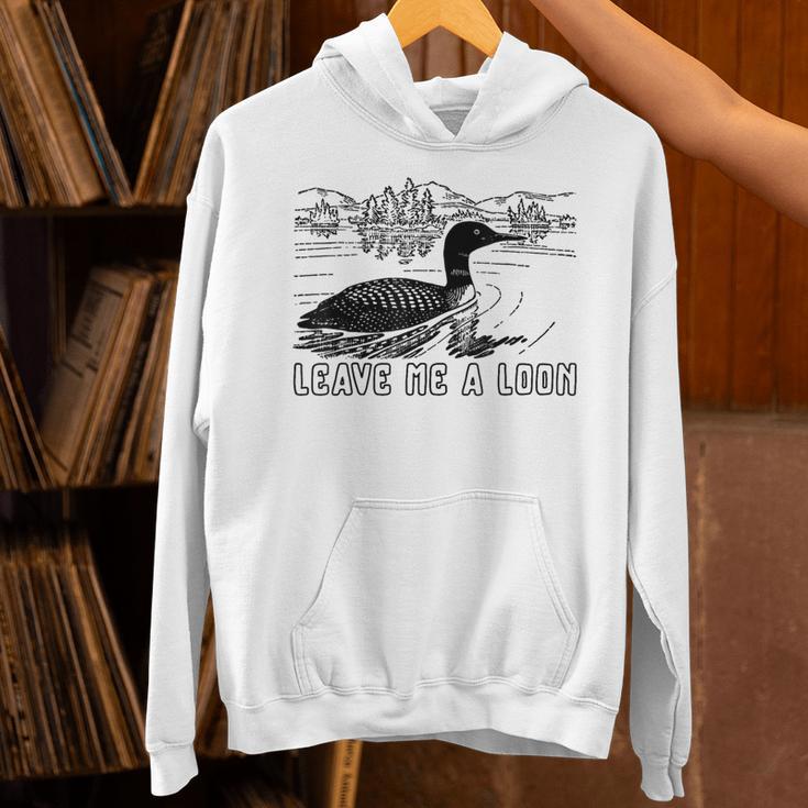 Loon Bird Pun Leave Me A Loon Nature For Introverts Unisex Hoodie Loon Bird Pun Leave Me A Loon Nature For Introverts Unisex Hoodie