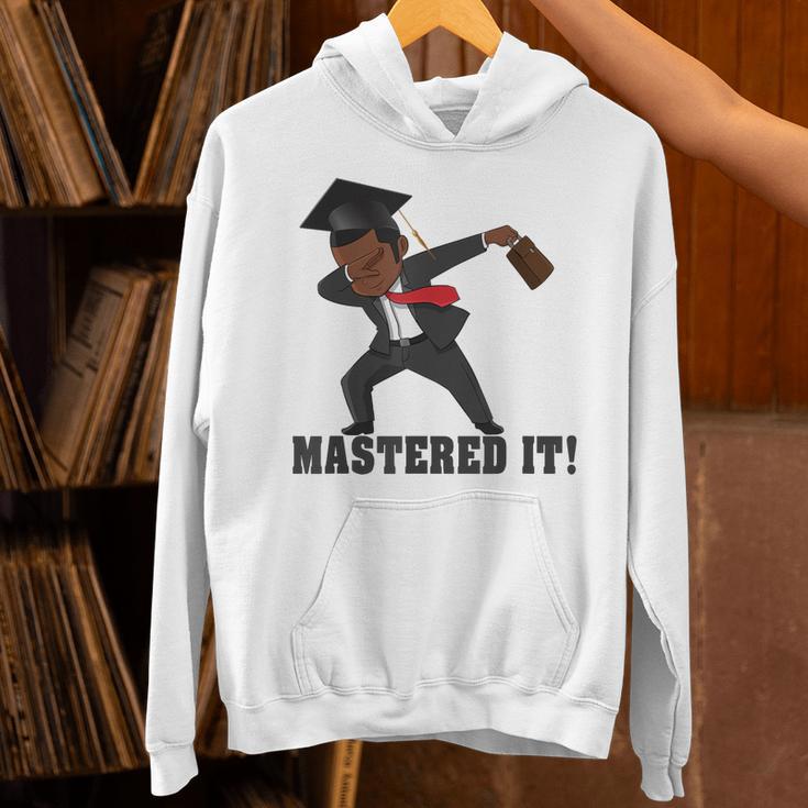 Masters Graduation Mastered It Dabbing Man Tee Unisex Hoodie