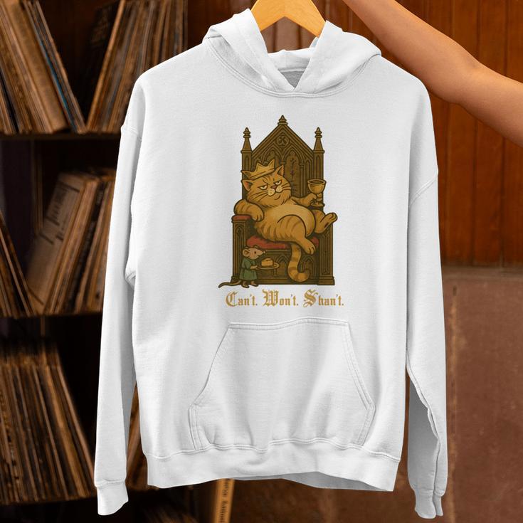 Medieval Cat Sarcastic Queen Lazy King Introvert Kitty Unisex Hoodie Medieval Cat Sarcastic Queen Lazy King Introvert Kitty Unisex Hoodie