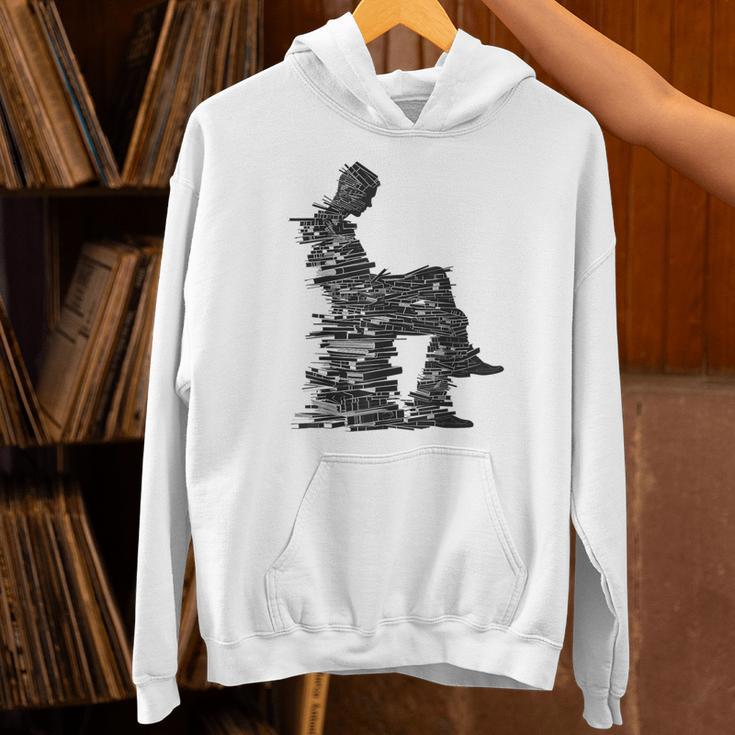 Men Pixel Art Geometric Book Human Drawing Graphic Men Unisex Hoodie