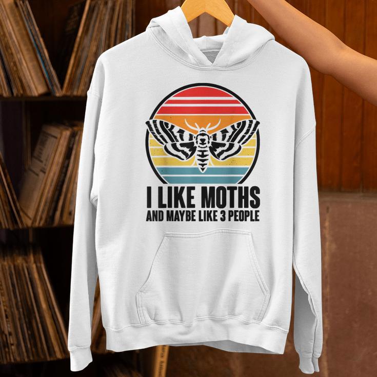 I Like Moths And Maybe 3 People Insect Moth Lovers Introvert Unisex Hoodie I Like Moths And Maybe 3 People Insect Moth Lovers Introvert Unisex Hoodie