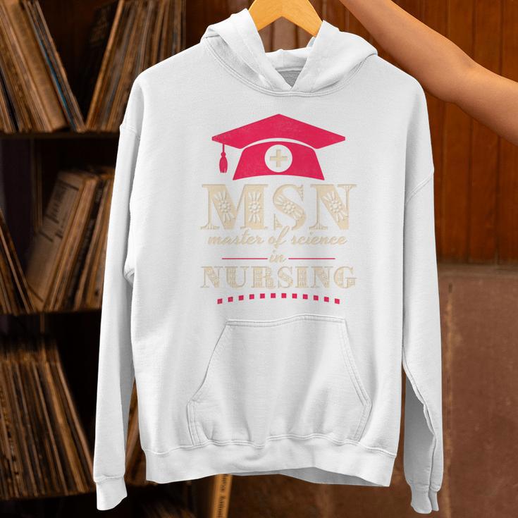 Msn Master Of Science In Nursing College Graduation Premium Tri-Blend Unisex Hoodie