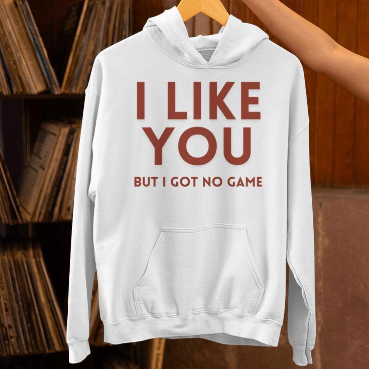 I Like You But Got No Game Introvert Minimalist Joke Unisex Hoodie I Like You But Got No Game Introvert Minimalist Joke Unisex Hoodie