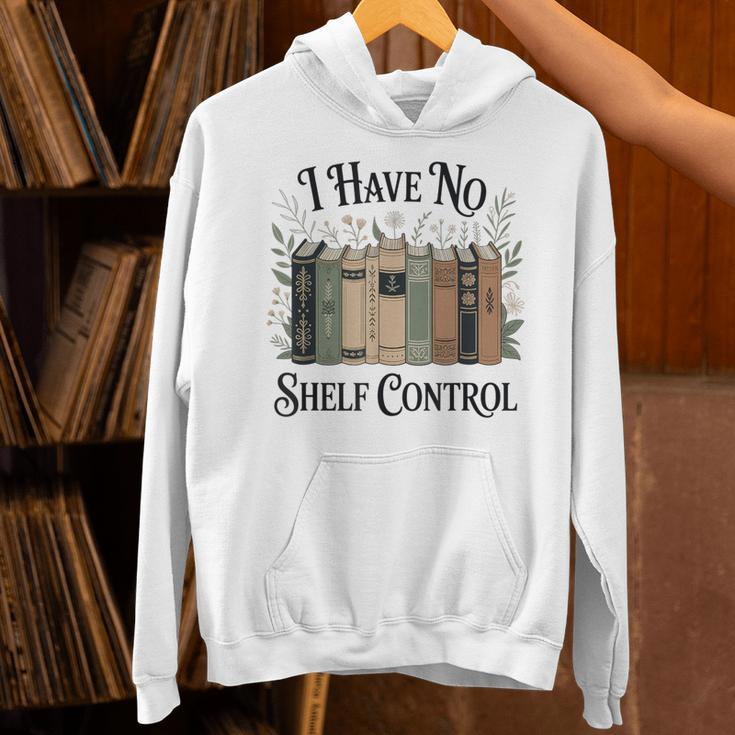 I Have No Shelf Control Book Lover Pun Reader Humor Unisex Hoodie