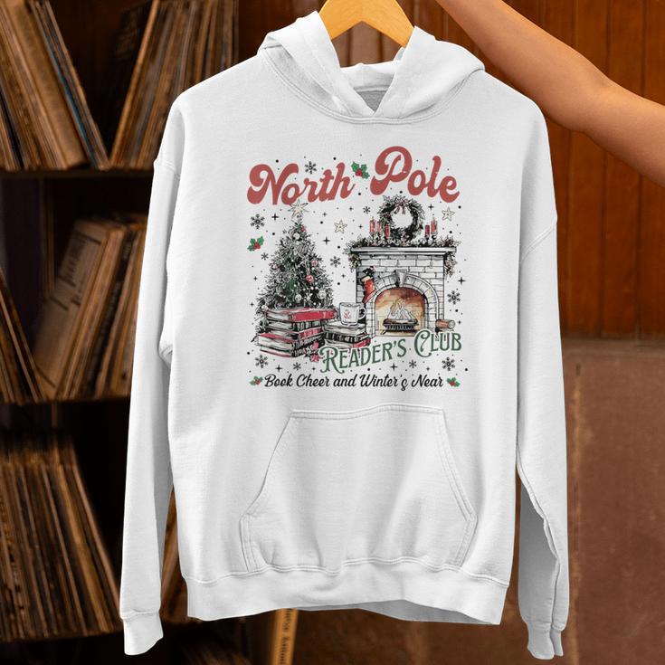 North Pole Book Club Book Lover Bookish Bookworm Christmas Unisex Hoodie