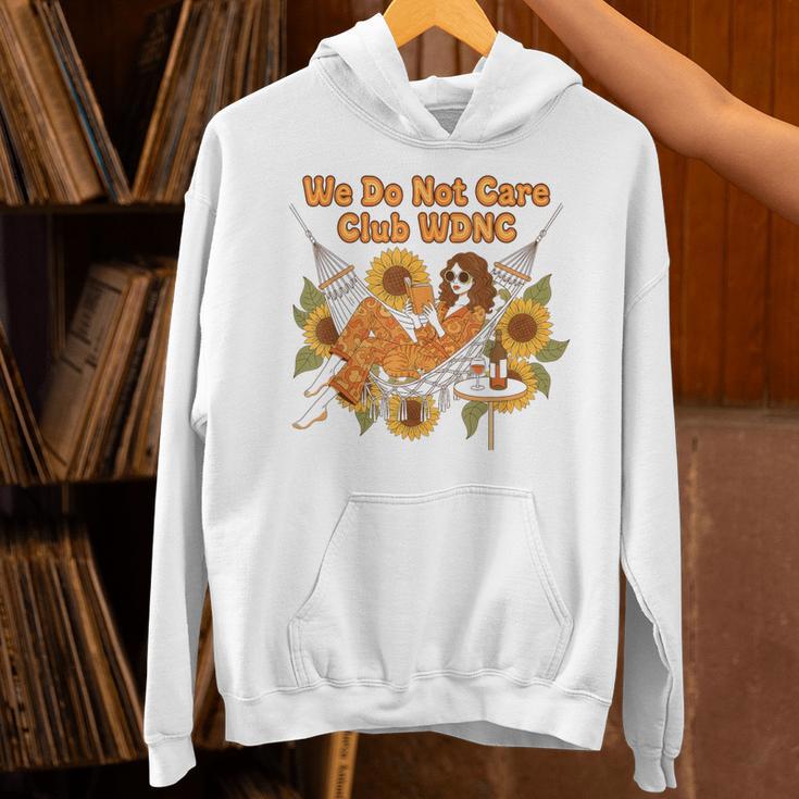 We Do Not Care Club WDNC Reading Book Boho Floral Unisex Hoodie