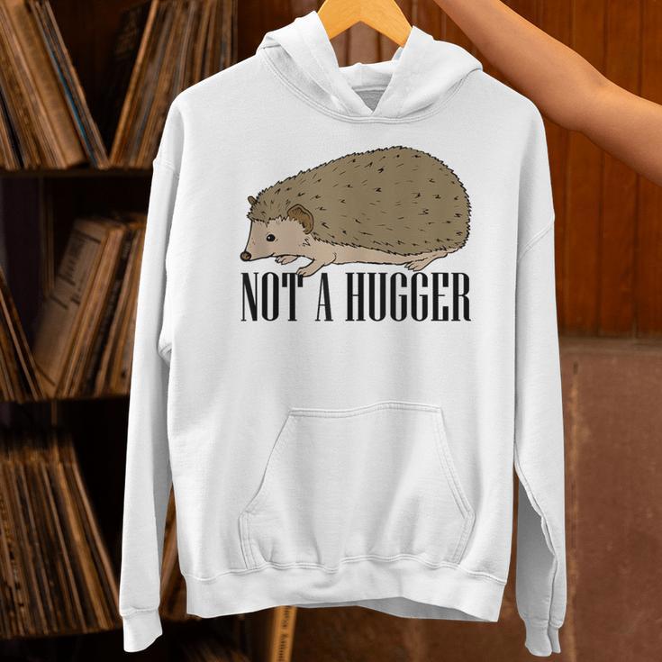 Not A Hugger Hedgehog Introvert Sarcasm Antisocial Unisex Hoodie Not A Hugger Hedgehog Introvert Sarcasm Antisocial Unisex Hoodie