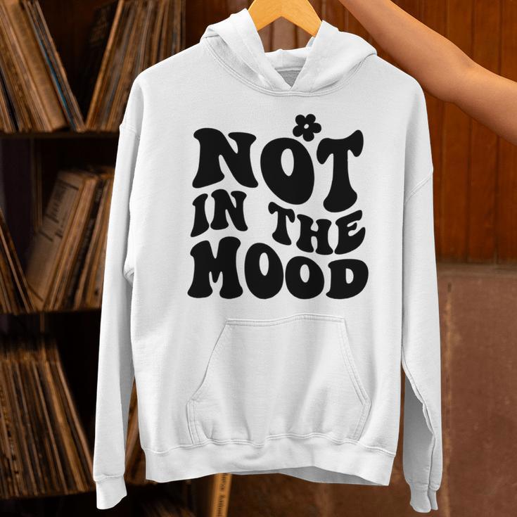 Not In The Mood Anti Social Introvert Sarcastic Retro Unisex Hoodie Not In The Mood Anti Social Introvert Sarcastic Retro Unisex Hoodie