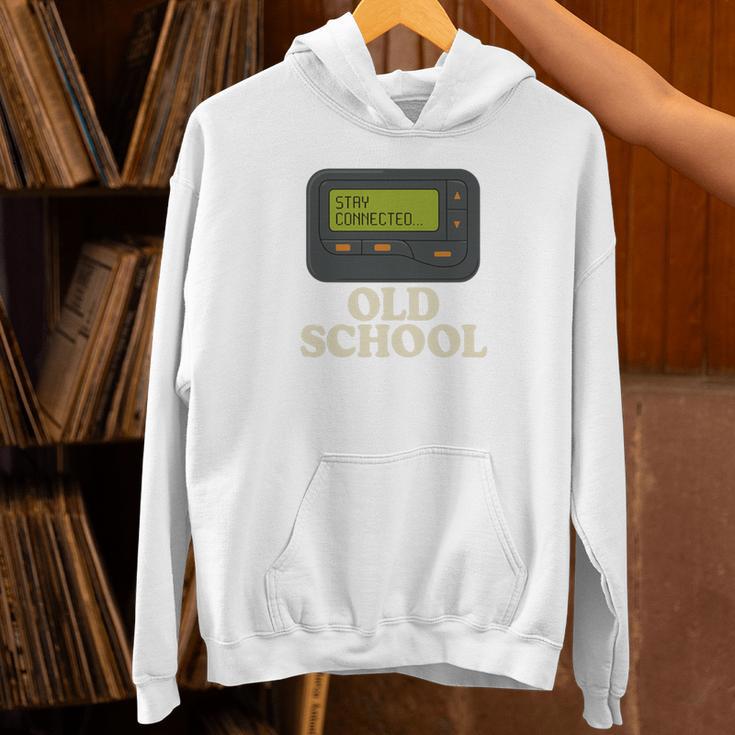 Old School 90s Pager Retro Nostalgia Vintage Tech Gen Unisex Hoodie