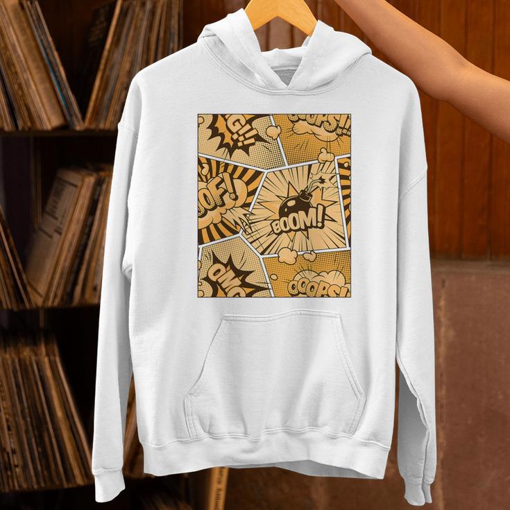 Orange Comic Book Orange Color Graphic Premium Tri-Blend Unisex Hoodie