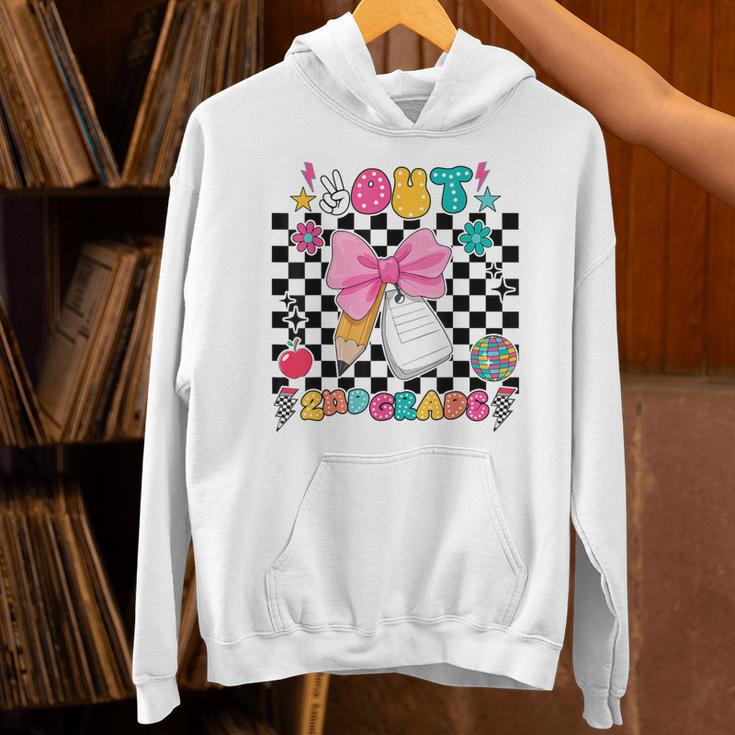 Peace Out 2nd Grade Graduation Last Day School Second Grade Unisex Hoodie