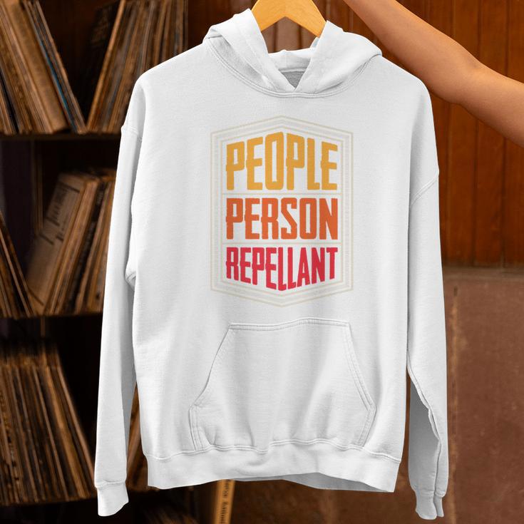 People Person Repellant Introvert Premium Unisex Hoodie People Person Repellant Introvert Premium Unisex Hoodie