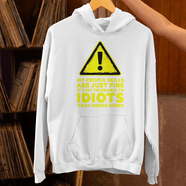 My People Skills Are Just Fine Sarcastic Introvert Premium Tri-Blend Unisex Hoodie